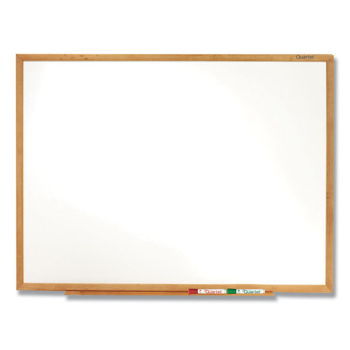 Classic Series Total Erase Dry Erase Board, 72 x 48, Oak Finish Frame [SKU: QRTS577]