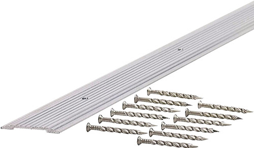 M-D 78014 Seam Binder, 36 in L, 1-9/32 in W, Fluted Surface, Hardwood, Mill/Silver [SKU: ORG7632896]