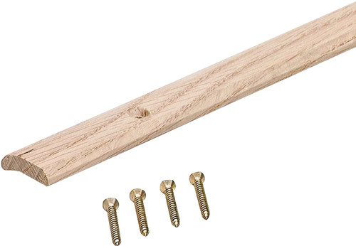 M-D 85308 Carpet Trim, 72 in L, 1 in W, Smooth Surface, Hardwood, Unfinished [SKU: ORG8595803]