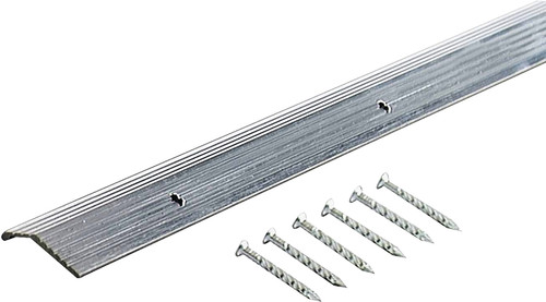 M-D 78006 Carpet Trim, 36 in L, 7/8 in W, Fluted Surface, Aluminum, Silver [SKU: ORG5921531]