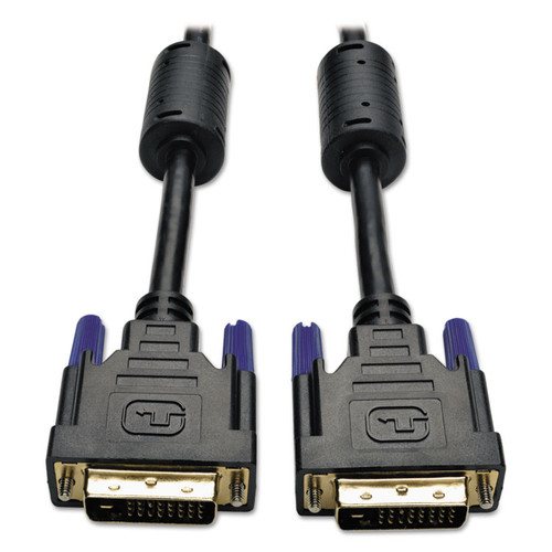 DVI Dual Link Cable, Digital TMDS Monitor Cable, 6 ft, Black [SKU: TRPP560006]