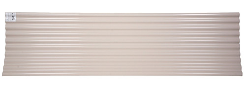 TUFTEX SeaCoaster Series 1208A Roof Panel, 8 ft L, 26 in W, Corrugated Profile, Vinyl, Opaque Tan [SKU: ORG7425721]