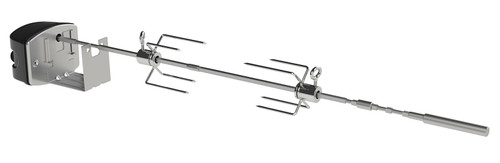 Weber 7659 Grill Rotisserie, 2 -Fork, 30.4 in L Spit Rod, Stainless Steel Spit Rod [SKU: ORG9191941]
