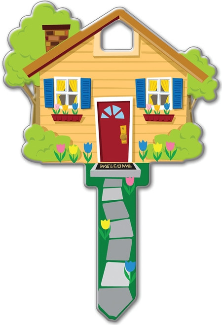 Lucky Line Key Shapes Series B105S Key Blank, Brass, Enamel, For: Schlage Locks [SKU: ORG7006471]