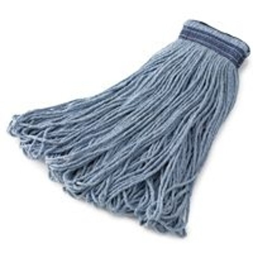 Rubbermaid FGE23800 BL00 Wet Mop Head, 24 oz Capacity, Cotton/Synthetic, Blue [SKU: ORG8231813]