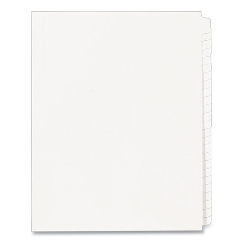 Blank Tab Legal Exhibit Index Divider Set, 25-Tab, 11 x 8.5, White, 1 Set [SKU: AVE11959]