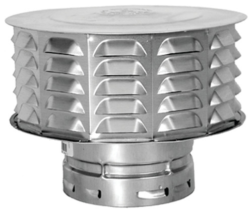 AmeriVent 8RCW Vent Cap, 8 in Connection, Snap-Lock [SKU: ORG7186562]