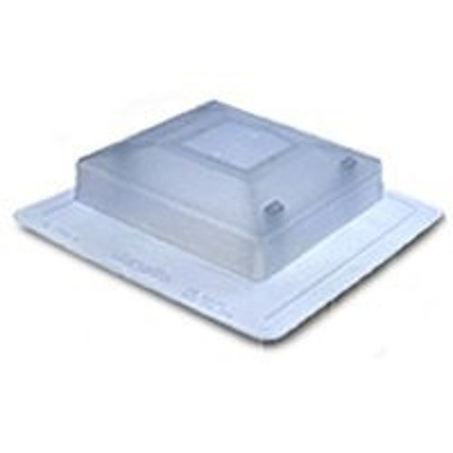 Duraflo 5975C Shed Light Roof Vent, 19.44 in OAW, 75 sq-in Net Free Ventilating Area, Polypropylene, Translucent [SKU: ORG4802187]