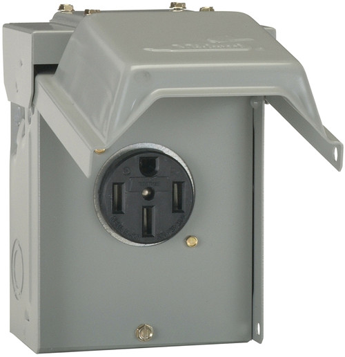 GE Industrial Solutions U054P RV Power Outlet, 50 A, 120 V, Surface Mounting [SKU: ORG7111230]