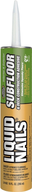 Liquid Nails LN-602 Construction Adhesive, Light Tan, 10 oz Cartridge [SKU: ORG8193518]