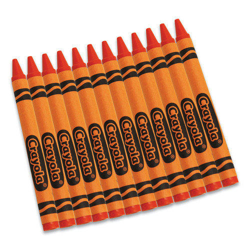 Bulk Crayons, Orange, 12/Box [SKU: CYO520836036]
