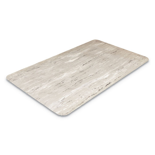 Cushion-Step Surface Mat, 36 x 72, Marbleized Rubber, Gray [SKU: CWNCU3672GY]