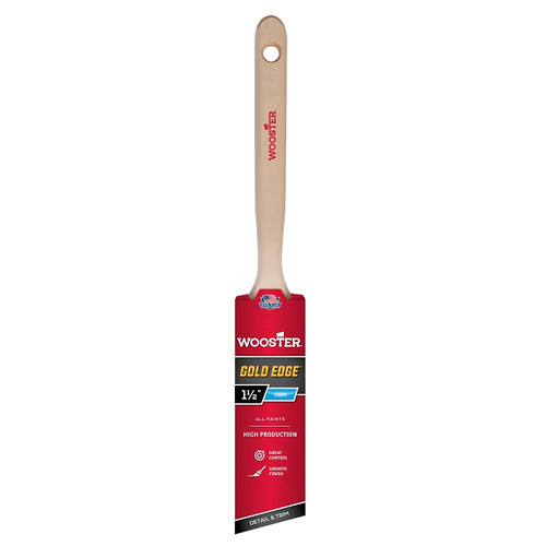 WOOSTER 5231-1-1/2 Paint Brush, 1-1/2 in W, 2-7/16 in L Bristle, Polyester Bristle, Sash Handle [SKU: ORG9533258]