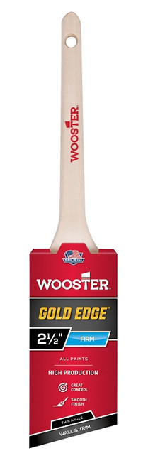 WOOSTER 5234-2-1/2 Paint Brush, 2-1/2 in W, 2-11/16 in L Bristle, Polyester Bristle, Sash Handle [SKU: ORG9533464]