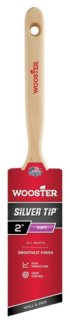 WOOSTER 5221-2 Paint Brush, 2 in W, 2-11/16 in L Bristle, Polyester Bristle, Sash Handle [SKU: ORG0695155]