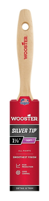 WOOSTER 5222-1-1/2 Paint Brush, 1-1/2 in W, 2-7/16 in L Bristle, Polyester Bristle, Varnish Handle [SKU: ORG2391886]