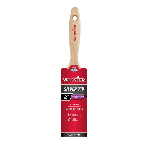 WOOSTER 5222-2 Paint Brush, 2 in W, 2-11/16 in L Bristle, Polyester Bristle, Varnish Handle [SKU: ORG3840774]