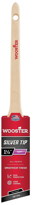 WOOSTER 5224-1-1/2 Paint Brush, 1-1/2 in W, 2-3/16 in L Bristle, Polyester Bristle, Sash Handle [SKU: ORG9610510]