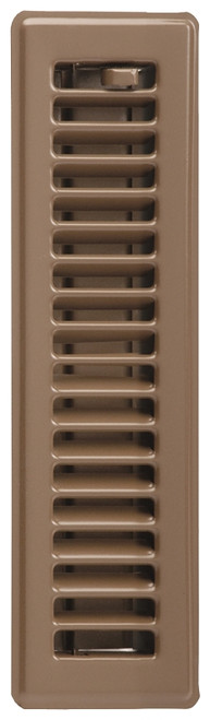 Imperial RG2000 Standard Floor Register, 11-3/4 in W Duct Opening, 2 in H Duct Opening, Steel, Brown [SKU: ORG5386123]