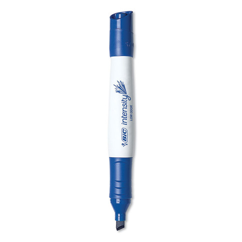 Intensity Low Odor Chisel Tip Dry Erase Marker, Broad Chisel Tip, Blue, Dozen [SKU: BICGDEM11BE]