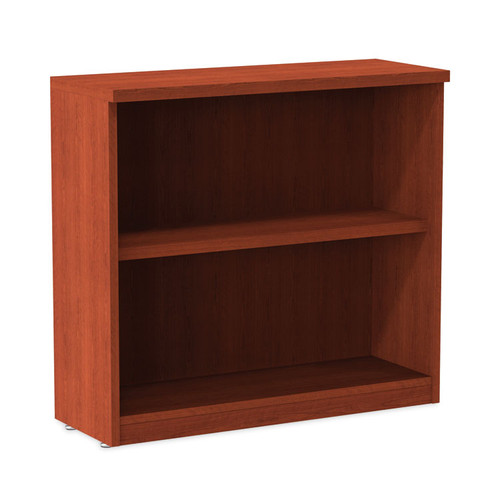 Alera Valencia Series Bookcase, Two-Shelf, 31.75w x 14d x 29.5h, Med Cherry [SKU: ALEVA633032MC]