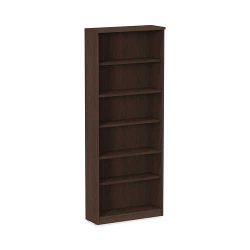 Alera Valencia Series Bookcase, Six-Shelf, 31.75w x 14d x 80.25h, Espresso [SKU: ALEVA638232ES]