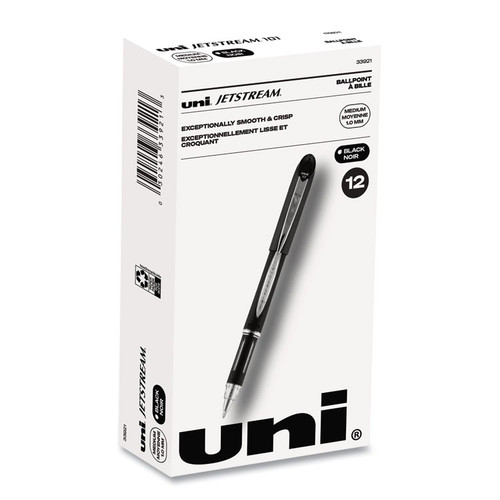 Jetstream Stick Ballpoint Pen, Bold 1 mm, Black Ink, Black Barrel [SKU: UBC33921]