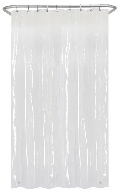 Zenna Home LPSMKKL Shower Stall Liner, 78 in L, 54 in W, PEVA, Clear [SKU: ORG7614597]