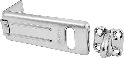 Master Lock 704D Hasp, 4-1/2 in L, 1-3/4 in W, Steel, Zinc, 1/2 in Dia Shackle [SKU: ORG6402788]
