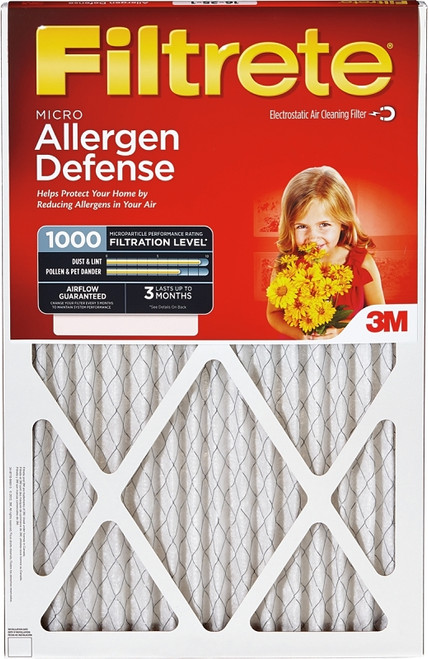 Filtrete 9802-2PK-HDW Disposable Air Filter, 20 in L, 20 in W, 11 MERV, 90 % Filter Efficiency, Fiberglass Filter Media [SKU: ORG6951644]