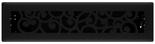 REGISTER FLR BLK IRN 2.25X12IN [SKU: ORG7860943]