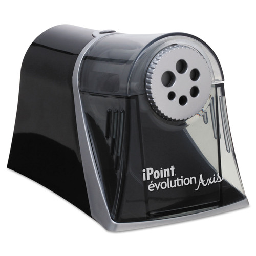 Ipoint Evolution Axis Pencil Sharpener, Ac-Powered, 5 X 7.5 X 7.25, Black/Silver [SKU: ACM15509]