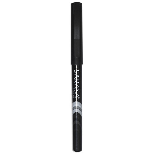 Sarasa Porous Point Pen, Stick, Fine 0.8 Mm, Black Ink, Black Barrel, 12/Pack [SKU: ZEB66110]