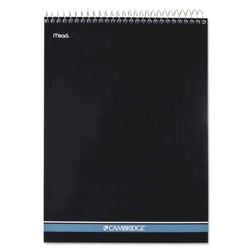 Stiff-Back Wire Bound Notepad, Medium/College Rule, Navy Cover, 70 White 8.5 X 11.5 Sheets [SKU: MEA59882]