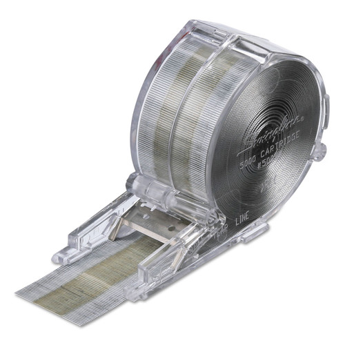 Cartridge Staples, 0.25" Leg, 0.5" Crown, Steel, 5,000/Box [SKU: SWI50050]