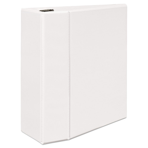 Durable View Binder With Durahinge And Ezd Rings, 3 Rings, 5" Capacity, 11 X 8.5, White, (9901) [SKU: AVE09901]