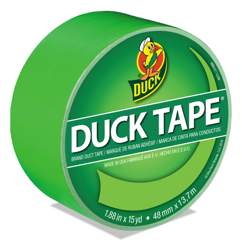 Colored Duct Tape, 3" Core, 1.88" X 15 Yds, Neon Green [SKU: DUC1265018]