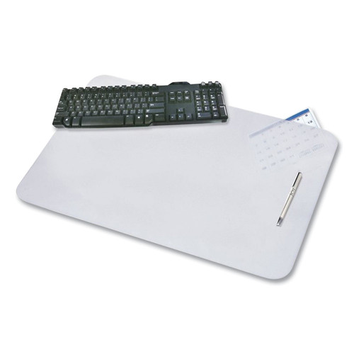 Krystalview Desk Pad With Antimicrobial Protection, 17 X 12, Frosted Finish, Clear [SKU: AOP60740M]