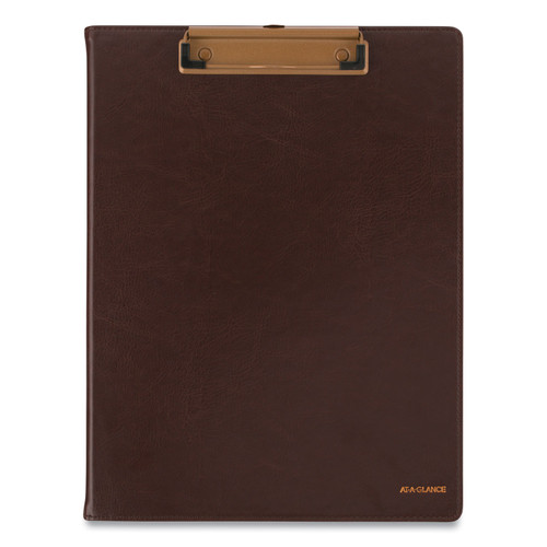 Signature Collection Monthly Clipfolio, 11 x 8, Distressed Brown Cover, 13-Month (Jan to Jan): 2024 to 2025 [SKU: AAGYP60009]