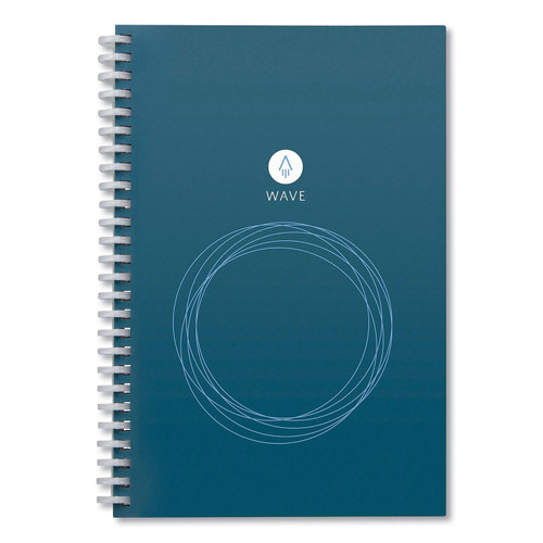 Wave Smart Reusable Notebook, Dotted Rule, Blue Cover, (40) 8.9 X 6 Sheets [SKU: RKBWAVEKA]