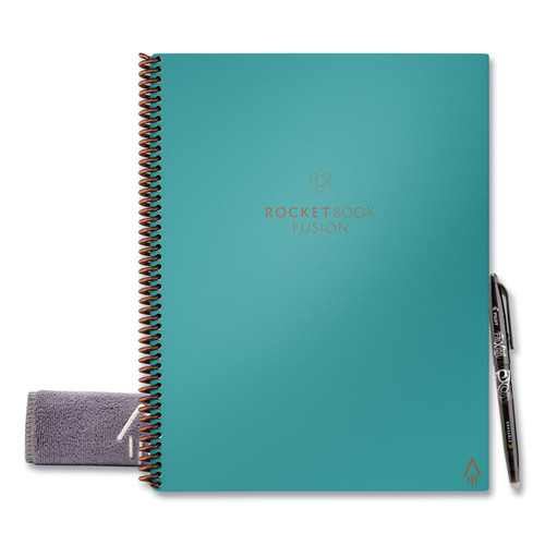 Fusion Smart Notebook, Seven Assorted Page Formats, Teal Cover, (21) 11 X 8.5 Sheets [SKU: RKBFLRCCCEFR]