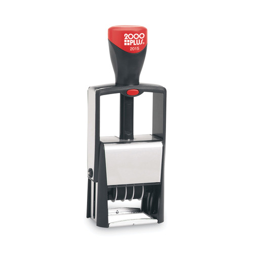 Self-Inking Heavy-Duty Line Dater With Microban, 1.25 X 0.63, Black [SKU: COS011200]