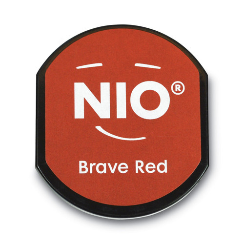 Ink Pad For Nio Stamp With Voucher, 2.75" X 2.75", Brave Red [SKU: COS071513]