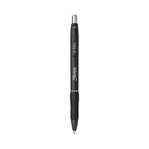 S-Gel High-Performance Gel Pen, Retractable, Medium 0.7 Mm, Blue Ink, Black Barrel, 36/Pack [SKU: SAN2096176]