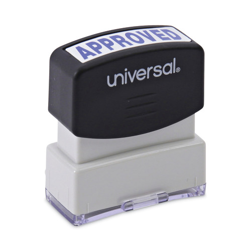 Message Stamp, Approved, Pre-Inked One-Color, Blue [SKU: UNV10043]