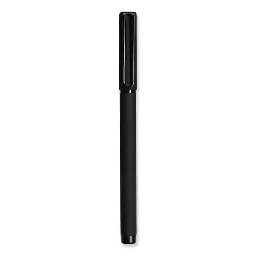 Catalina Soft Touch Porous Point Pen, Stick, Fine 0.7 Mm, Black Ink, Black Barrel, Dozen [SKU: UBR5007U0124]