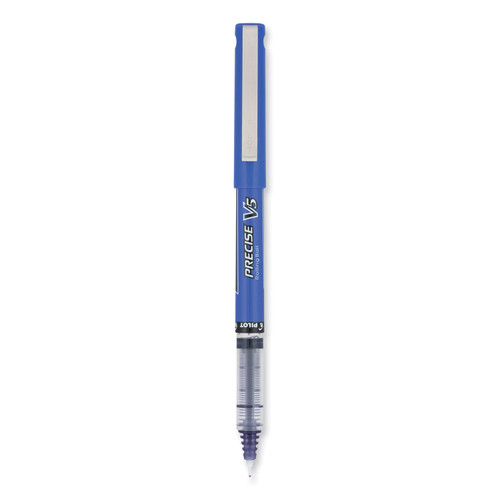Precise V5 Roller Ball Pen, Stick, Extra-Fine 0.5 Mm, Purple Ink, Purple/Clear Barrel, Dozen [SKU: PIL25106]