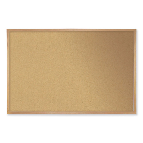 Natural Cork Bulletin Board With Frame, 120.5 X 48.5, Tan Surface, Oak Frame, Ships In 7-10 Business Days [SKU: GHEWK410]