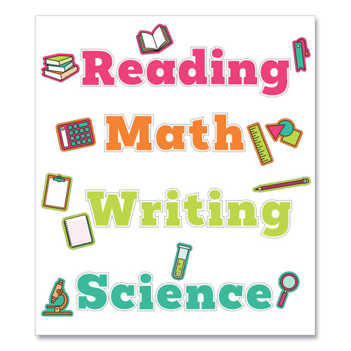 Wall Signs, Core Subjects, Multicolor, 37 Pieces [SKU: CDP110570]