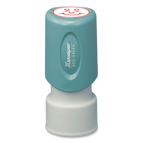 Specialty Stamp, Smiley Face, 0.63 Dia, Red [SKU: COS036000]